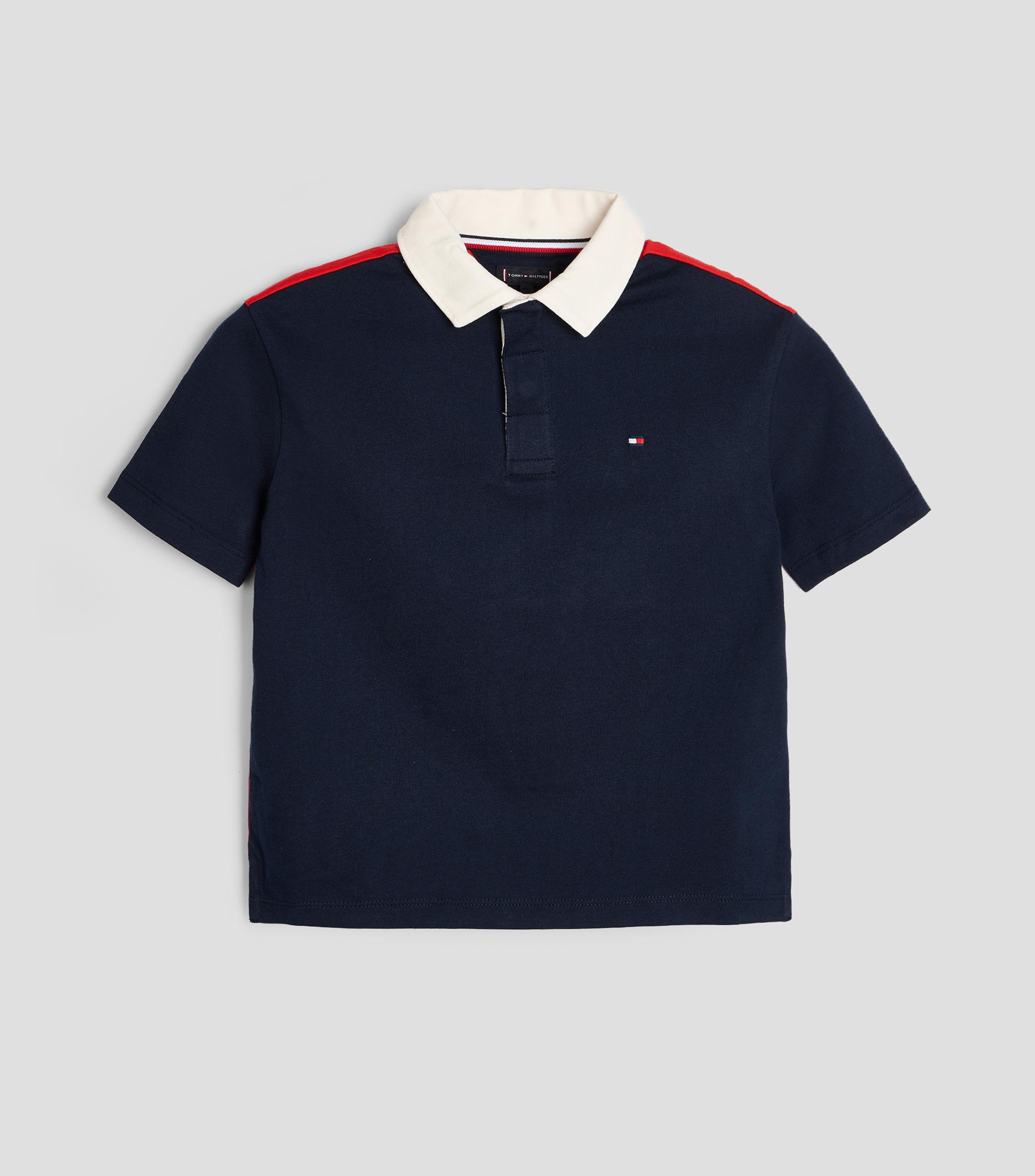Playera tipo polo manga corta lisa Niño